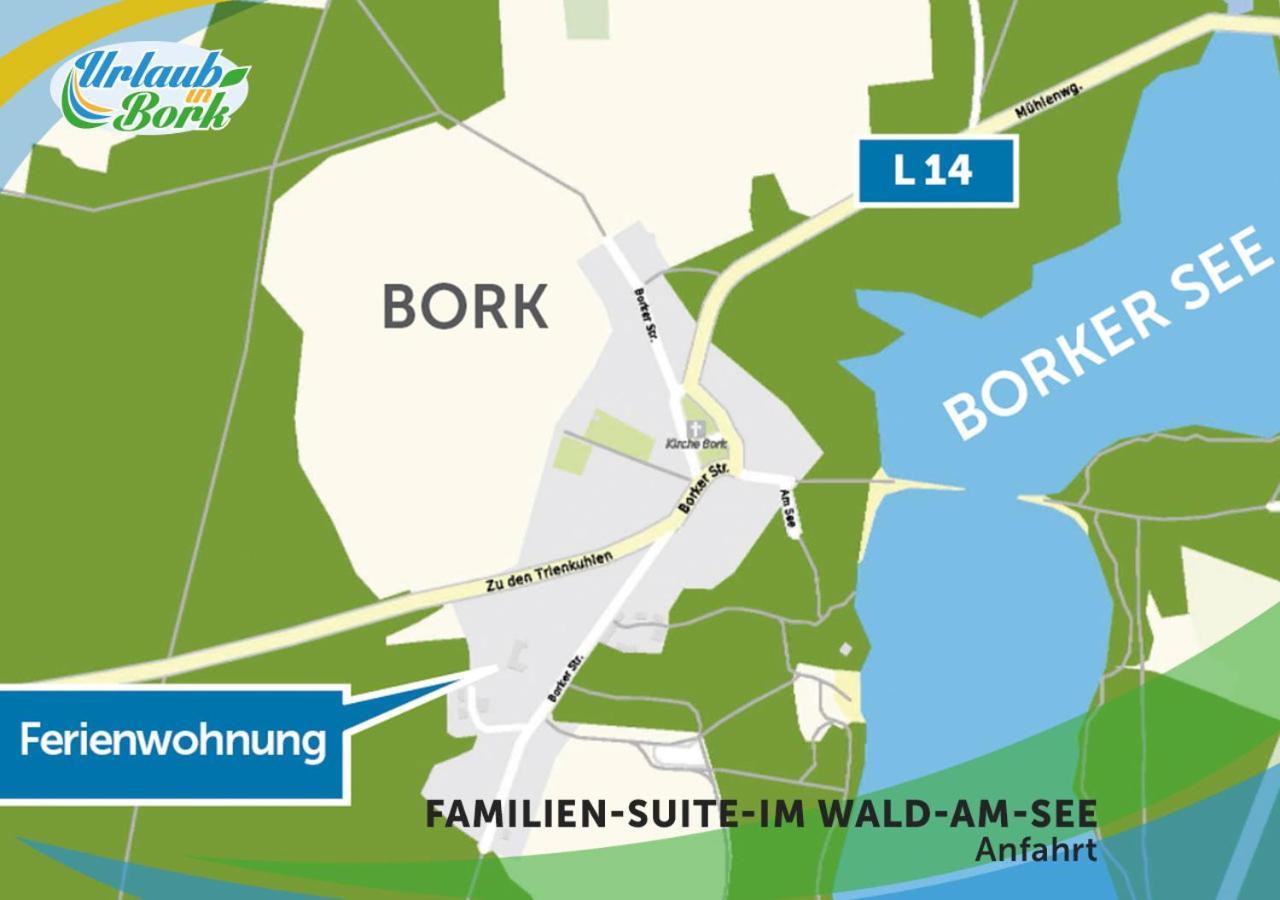 Familien-Suite-Im-Wald-Am-See Bork المظهر الخارجي الصورة